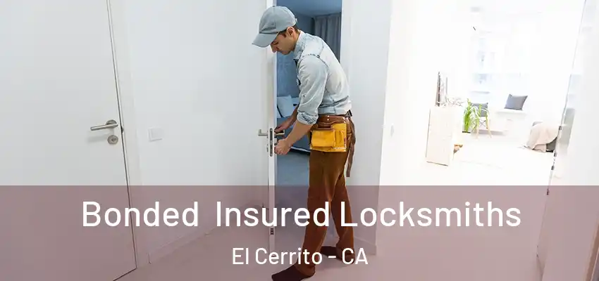 Bonded Insured Locksmiths El Cerrito - CA